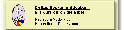 'Gottes Spuren entdecken!' - Ein Kurs durch die Bibel